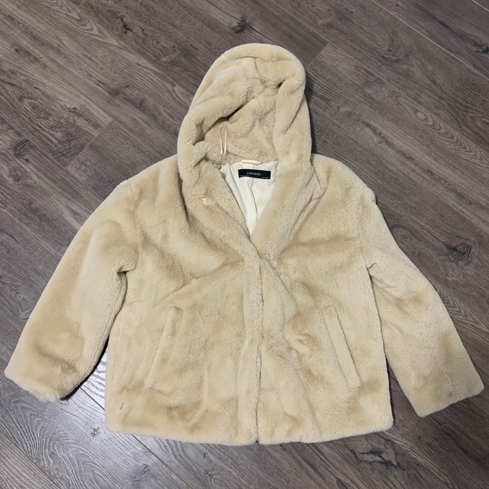 Zara teddy bear coat- XS - perfect condition